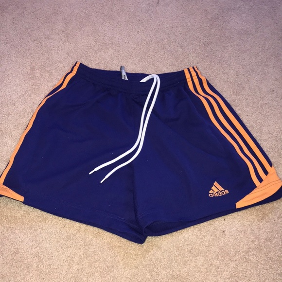 adidas Pants - Blue & orange running shorts